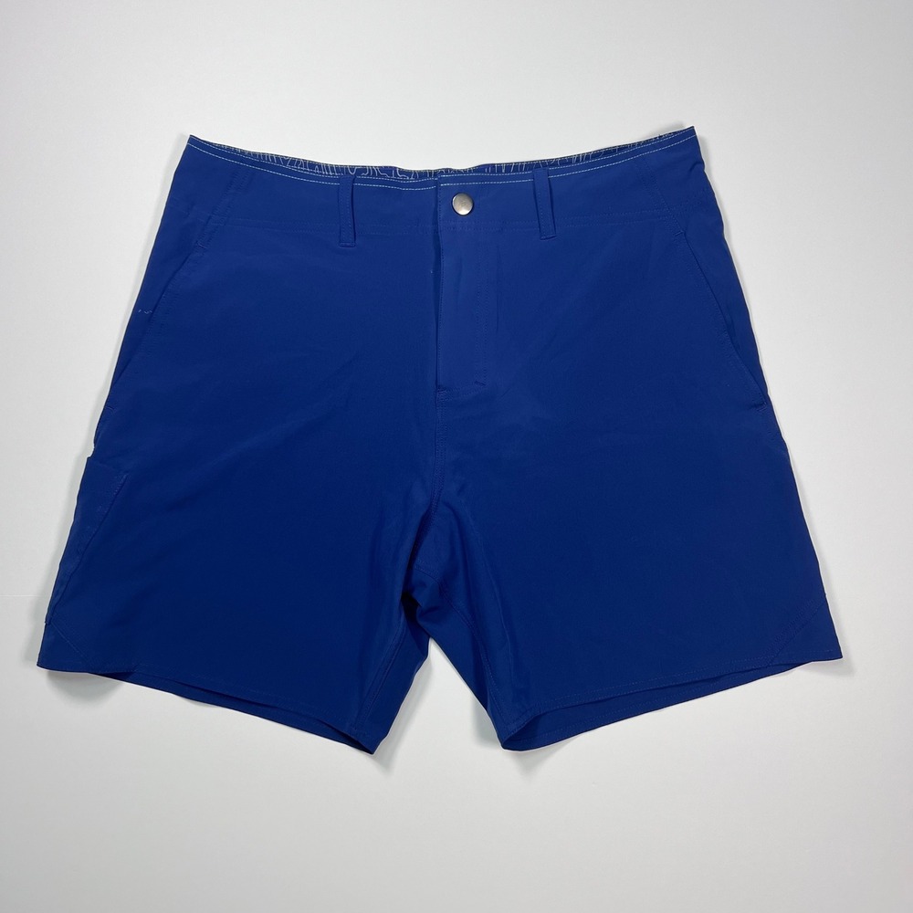 AFTCO Fishing Shorts Mens Size 32‎ Royal Blue Quick Dry Performance Utility